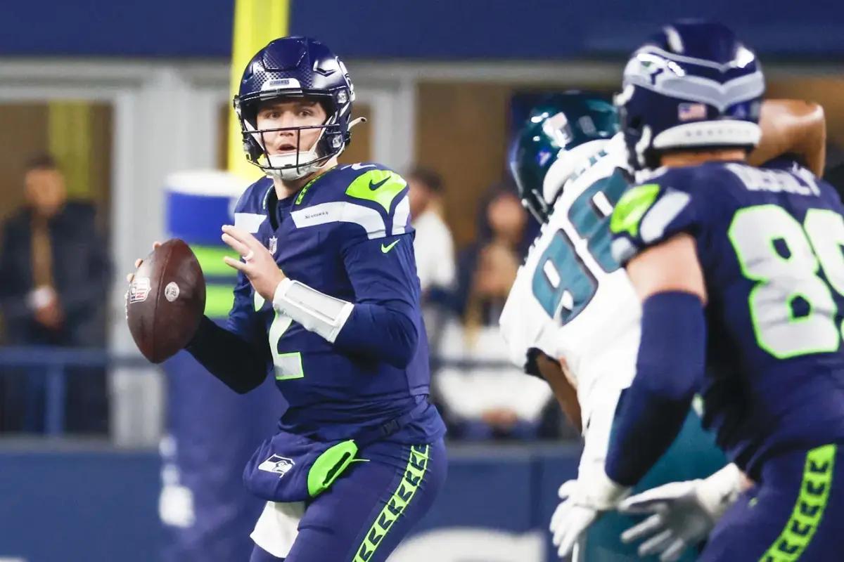 Seahawks quarterback Drew Lock led a game-winning drive against the Philadelphia Eagles at Lumen Field.